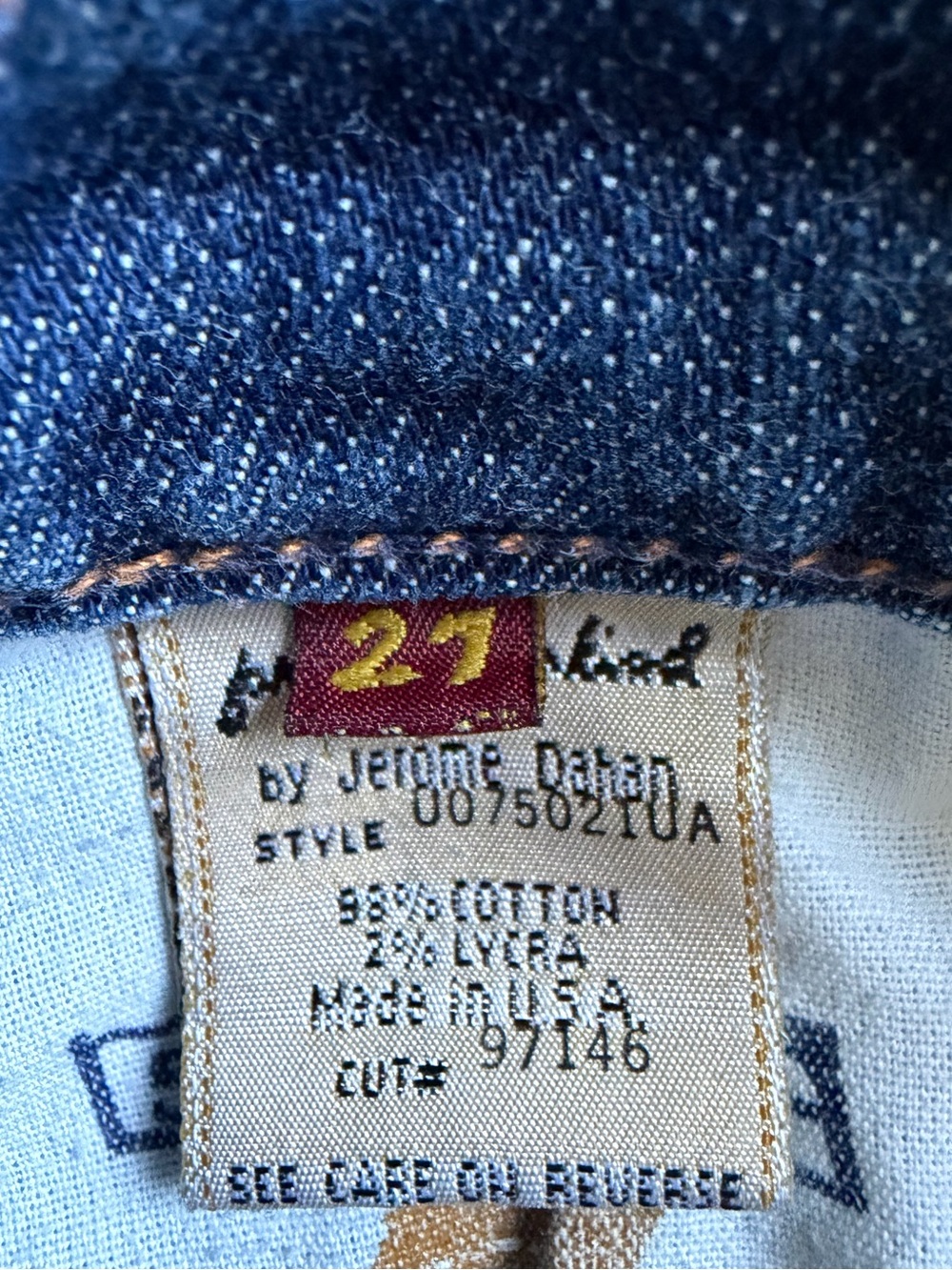7 for All Mankind Low Rise Bootcut Jeans Womens 27 Dark Blue Denim Stretch Fit - Picture 6 of 6